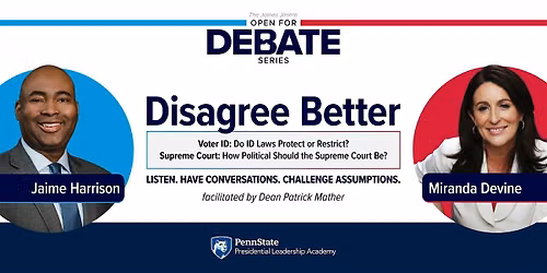 The 2026 James Jimirro Open for Debate Series: Disagree Better