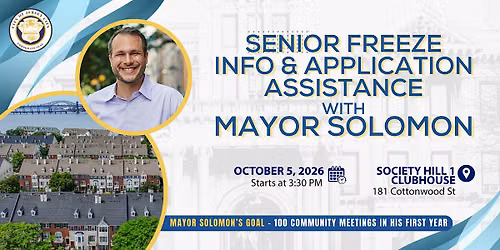 Senior Freeze Information & Application Assistance