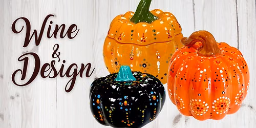 Wine & Design: Dot Art Pumpkins