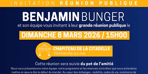 Grande r\u00e9union publique - Chapiteau de la Citadelle