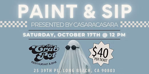Paint and Sip at the Crab Pot
