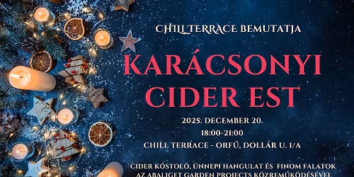 Kar\u00e1csonyi Cider Est \/ Christmas Cider Evening