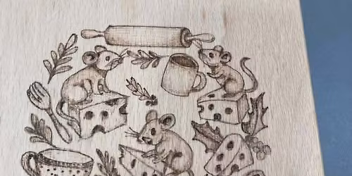 Make and Mingle - pyrography