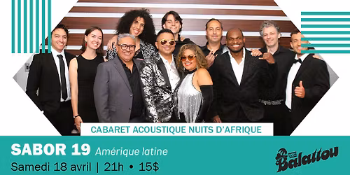 SABOR 19 | Cabaret Acoustique Nuits d'Afrique
