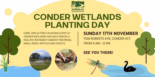 Conder Wetlands Planting Day