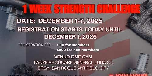 1 WEEK STRENGTH CHALLENGE