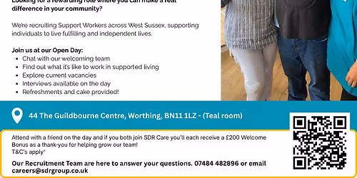 Support Worker Recruitment Open Day!