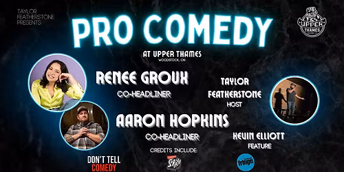 Pro Comedy at Upper Thames Brewing