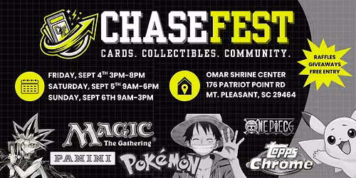 CHASEFEST - 3 DAY TRADING CARD + COLLECTIBLES SHOW