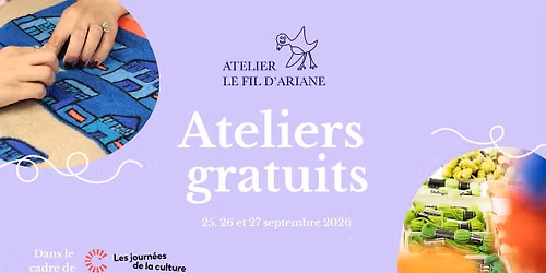 Atelier de broderie gratuit - \u00c0 travers les fils