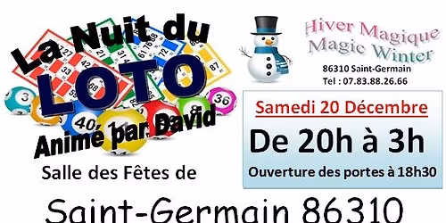 NUIT DU LOTO 30 PARTIES