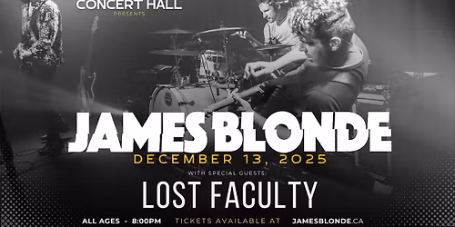 James Blonde at Warehouse Concert Hall
