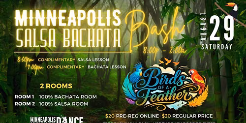 MINNEAPOLIS SALSA BACHATA BASH | BIRDS OF A FEATHER