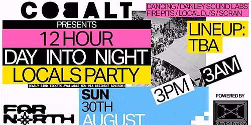 Cobalt 12 Hour Day Into Night Yard Party