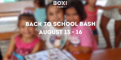 Back to School Bash