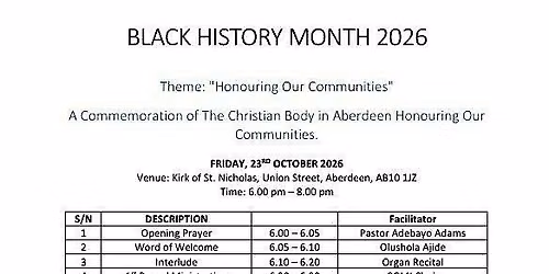BLACK HISTORY MONTH 2026