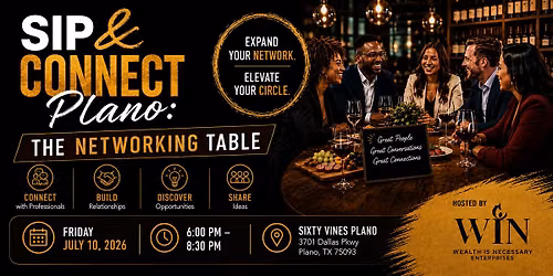 Sip & Connect Plano: The Networking Table