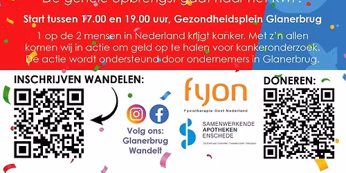 Glanerbrug wandelt tegen kanker 2026