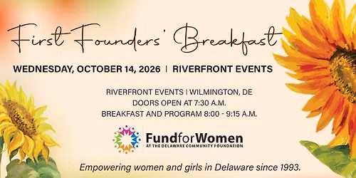 First Founders' Breakfast