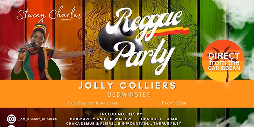 Stacey Charles live at Jolly Colliers (Bedminster) - Sunday 16th August 2pm