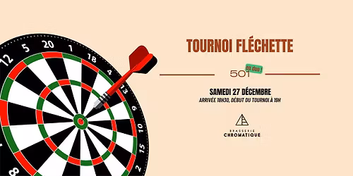 \ud83c\udfaf Tournoi fl\u00e9chettes - 501 en Duo ! \ud83c\udfaf