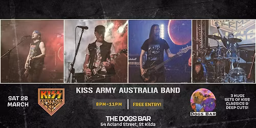 KISS Army Australia @ Dogs Bar, St Kilda - FREE ENTRY!