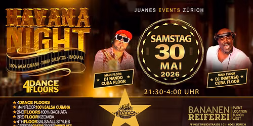  \u2605 HAVANA NIGHT \u2605 Fiesta DJs Inmenso & Nando Bananenreiferei by Juanes
