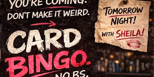 Card Bingo at Just Coz