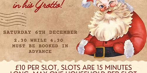 SANTA VISIT PRE BOOKABLE MEET AND GREET