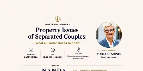 Property Issues of Separated Couples: What a Realtor Needs to Know