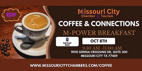 VIP Coffee & Connections Hosted by Gulf Coast Blood Center Sienna
