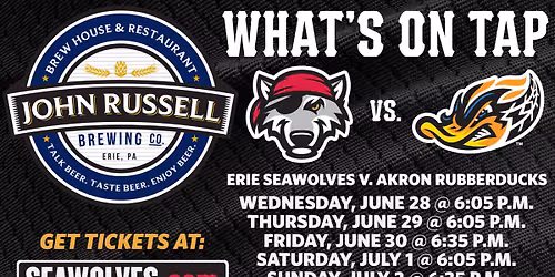 Erie SeaWolves vs. Akron RubberDucks