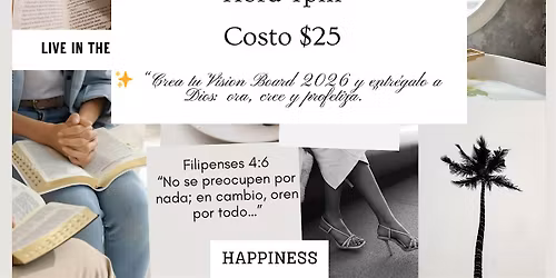 Vision board + Prayers