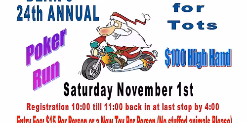 \ud83d\udea8 Friends of Bear\u2019s 24th Annual Poker Run \ud83d\udea8