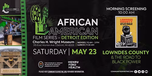 Detroit African American Film Series Double Feature: Lowndes County & Sing Sing
