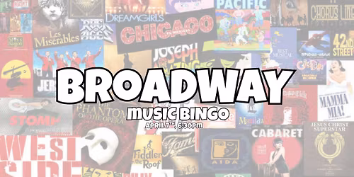 Broadway Music Bingo