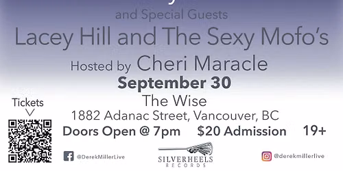 DEREK MILLER - OUTTA MY HEAD Vancouver Album Release Party