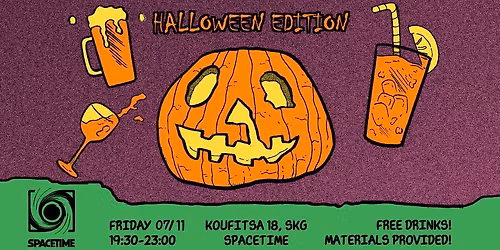 Drink 'n' Draw - Halloween Edition at Spacetime | Community Lab