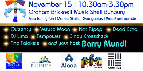 Illuminate. Bunbury Pridefest 2025 Fair day