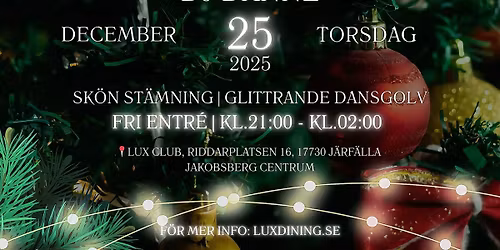 JULDAGEN P\u00c5 LUX \u2013 HOME COMING PARTY!\u2728\ud83c\udf84\ud83d\udd25