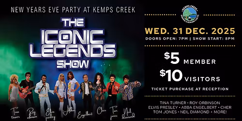NYE 2025 - THE ICONIC LEGENDS SHOW - Kemps Creek Sporting & Bowling Club