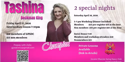 Tashina Beckman King, Champion 