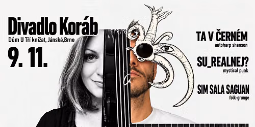 Koncert | Ta v \u010dern\u00e9m & Su_realnej?