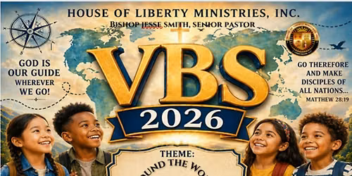 June 24-26, 2026 VBS Around the World with God