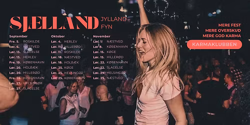 HELSING\u00d8R \u2022 Karmaklubben \/\/ Dansefest \u2022 L\u00f8rdag 29. november (m.\/u. f\u00e6llesspisning)