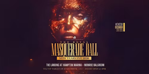 The Royal Masquerade Ball: New Year\u2019s Eve 2026 in Hampton VA