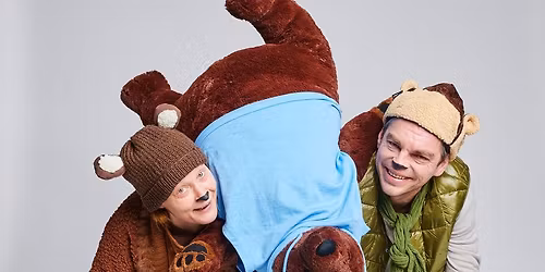 SUPER teatterin Kolme karhua -lastenteatteriesitys p\u00e4\u00e4kirjastossa