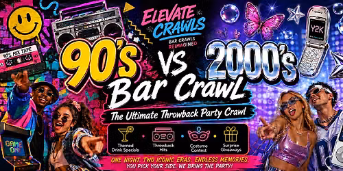 90's VS 2000's Bar Crawl - St Pete