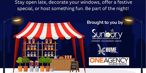 Twilight market in Sunbury 