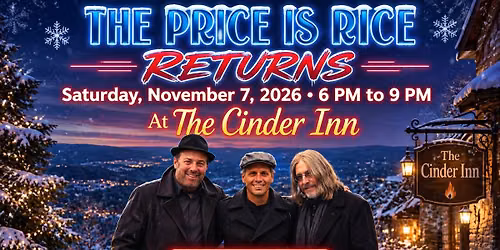 THE PRICE IS RICE returns to the CINDER